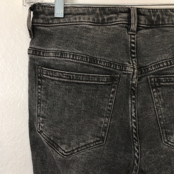 FREE PEOPLE Super Skinny Faded Black Jeans - Picture 12 of 13